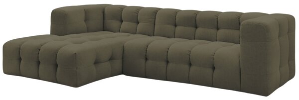 -25 % Dny MOMENTI– Bobochic Paris Zelená rohová pohovka Cloud 288 cm, levá