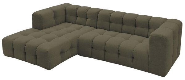 -25 % Dny MOMENTI– Bobochic Paris Zelená rohová pohovka Cloud 288 cm, levá