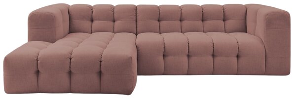 -25 % Dny MOMENTI– Bobochic Paris Růžová rohová pohovka Cloud 288 cm, levá
