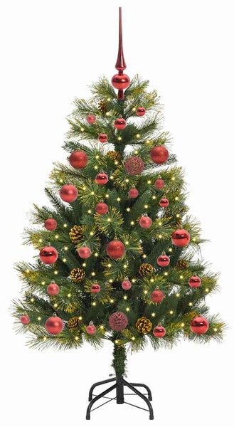Umělý sklopný vánoční stromeček s kužely Zelená 120 cm 3395071