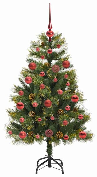 Umělý sklopný vánoční stromeček s kužely Zelená 120 cm 3395071