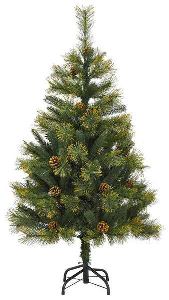 Umělý sklopný vánoční stromeček s kužely Zelená 120 cm 3395073