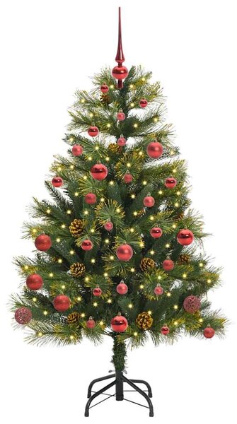 Umělý sklopný vánoční stromeček s kužely Zelená 150 cm 3395080