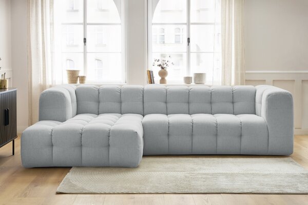 -25 % Dny MOMENTI– Bobochic Paris Světle šedá rohová pohovka Cloud 288 cm, levá