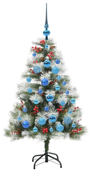 Umělý vánoční stromeček Zelená a bílá 120 cm PVC, kov a plast 3395168