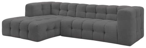 -25 % Dny MOMENTI– Bobochic Paris Tmavě šedá rohová pohovka Cloud 288 cm, levá