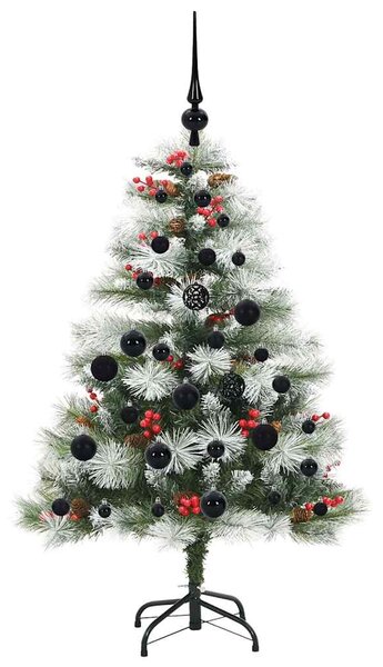 Umělý vánoční stromeček Zelená a bílá 120 cm PVC, kov a plast 3395162