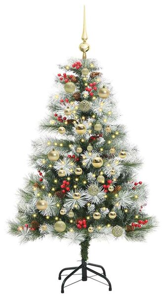 Umělý vánoční stromeček Zelená a bílá 120 cm PVC, kov a plast 3395165