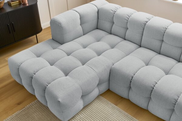 -25 % Dny MOMENTI– Bobochic Paris Světle šedá rohová pohovka Cloud 288 cm, levá