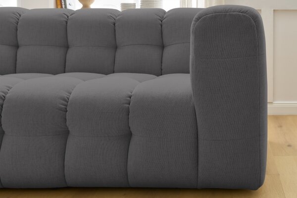 -25 % Dny MOMENTI– Bobochic Paris Tmavě šedá rohová pohovka Cloud 288 cm, levá