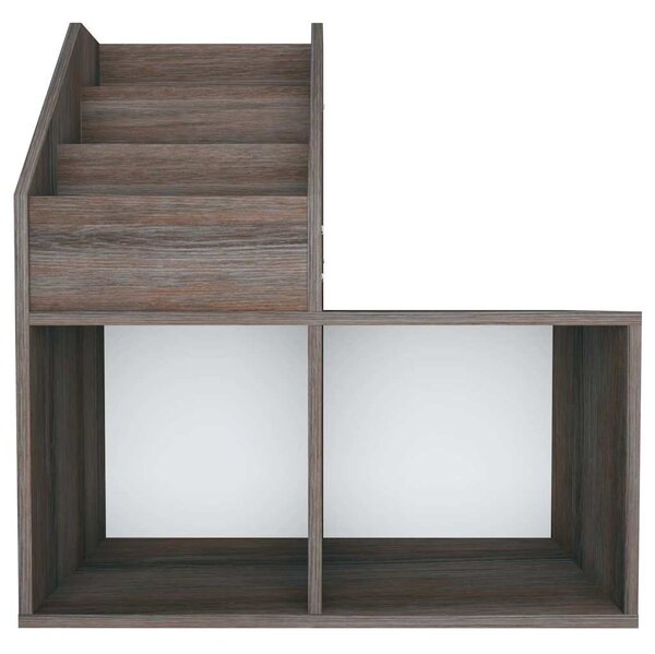 Dětský regál na časopisy šedý dub sonoma 71x30x78,5 cm kompozit 339519