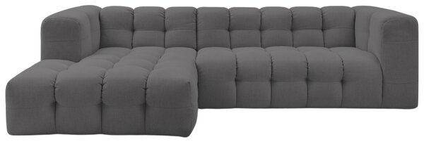 -25 % Dny MOMENTI– Bobochic Paris Tmavě šedá rohová pohovka Cloud 288 cm, levá