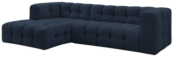 -25 % Dny MOMENTI– Bobochic Paris Tmavě modrá rohová pohovka Cloud 288 cm, levá