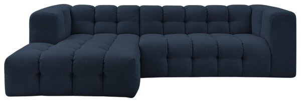 -25 % Dny MOMENTI– Bobochic Paris Tmavě modrá rohová pohovka Cloud 288 cm, levá