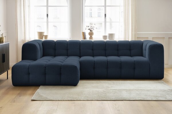 -25 % Dny MOMENTI– Bobochic Paris Tmavě modrá rohová pohovka Cloud 288 cm, levá