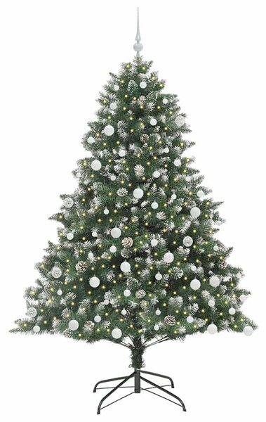 Umělý vánoční stromeček Zelená 180 cm PVC, plast a ocel 3395236