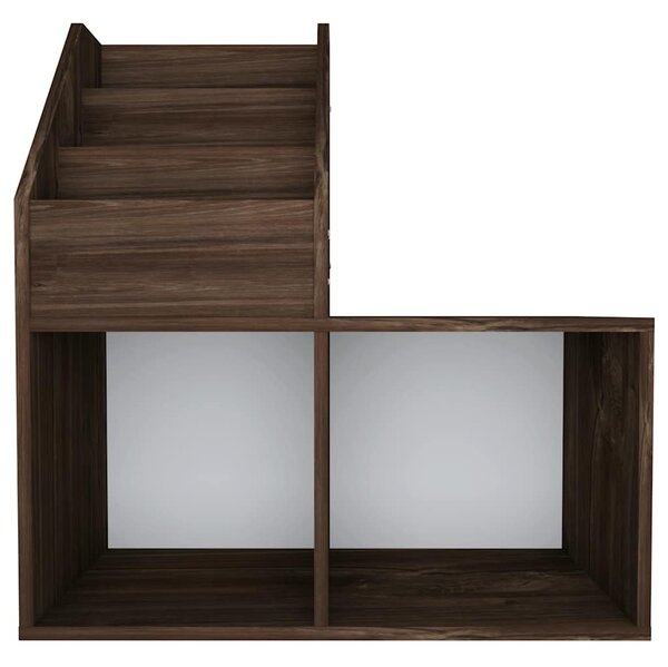 Dětský regál na časopisy kouřový dub 71 x 30 x 78,5 cm kompozit 339520