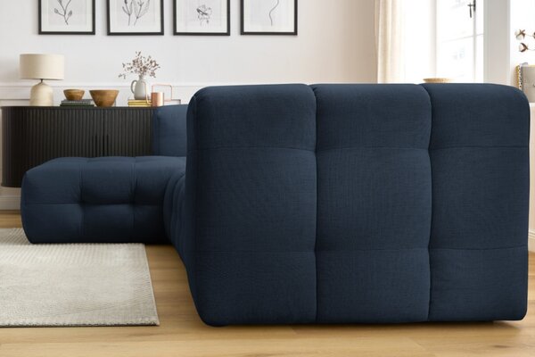 -25 % Dny MOMENTI– Bobochic Paris Tmavě modrá rohová pohovka Cloud 288 cm, levá