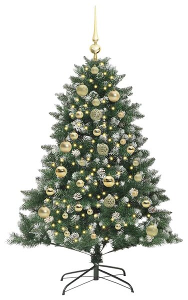Umělý vánoční stromeček Zelená 150 cm PVC, plast a ocel 3395225