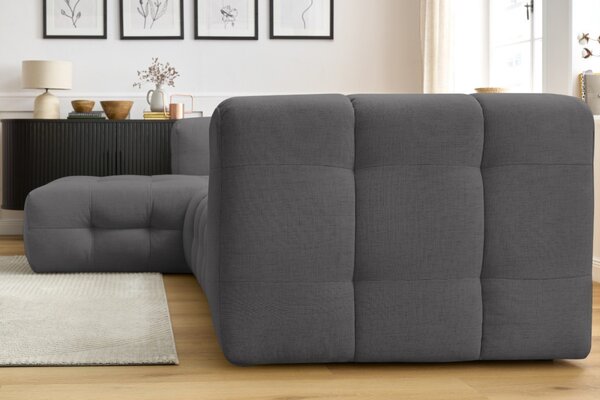 -25 % Dny MOMENTI– Bobochic Paris Tmavě šedá rohová pohovka Cloud 288 cm, levá