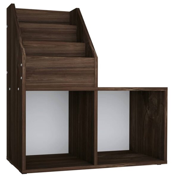 Dětský regál na časopisy kouřový dub 71 x 30 x 78,5 cm kompozit 339520