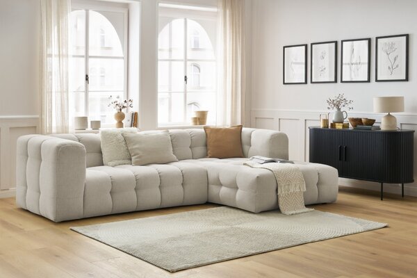 -25 % Dny MOMENTI– Bobochic Paris Béžová rohová pohovka Cloud 288 cm, pravá