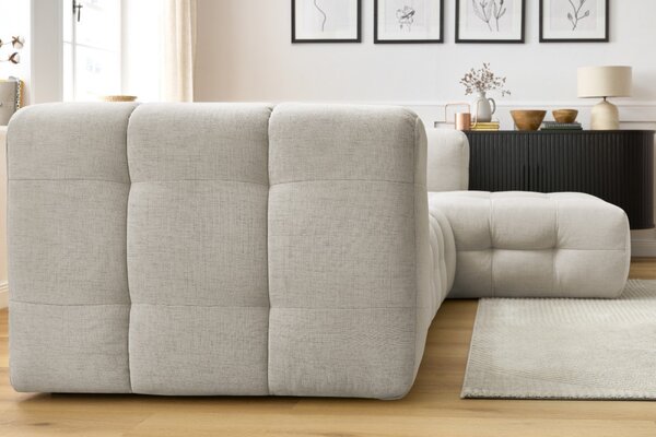 -25 % Dny MOMENTI– Bobochic Paris Béžová rohová pohovka Cloud 288 cm, pravá