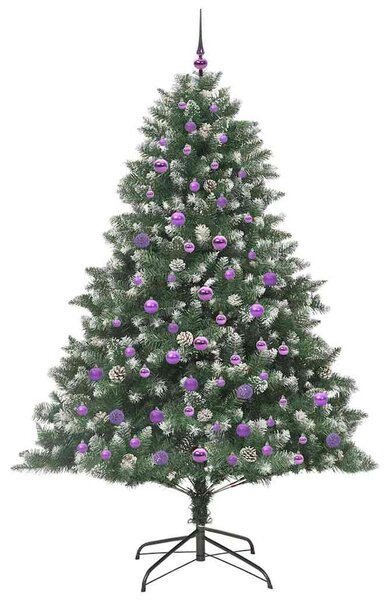Umělý vánoční stromeček Zelená 210 cm PVC, plast a ocel 3395251
