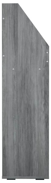 Dětský regál na časopisy betonově šedý 71x30x114 cm kompozit 339531