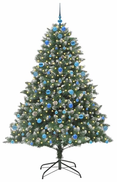 Umělý vánoční stromeček Zelená 210 cm PVC, plast a ocel 3395252