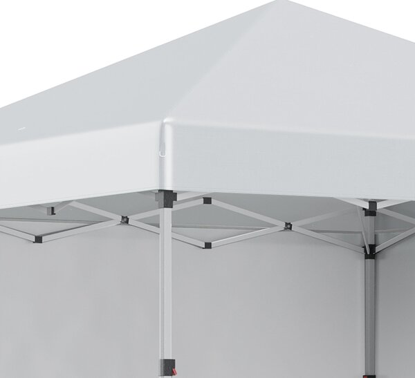 Outsunny Pavilón cca 3x3m, voděodolný pevný zimní skládací pavilón s 2 bočními stěnami, UV ochrana 30+, skládací párty stan s taškou, zahradní pavilón