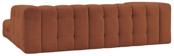 -25 % Dny MOMENTI– Bobochic Paris Terakotově oranžová rohová pohovka Cloud 288 cm, pravá