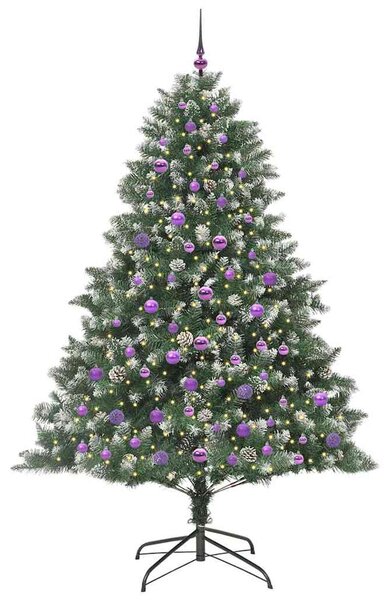 Umělý vánoční stromeček Zelená 210 cm PVC, plast a ocel 3395251