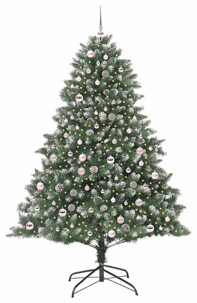 Umělý vánoční stromeček Zelená 210 cm PVC, plast a ocel 3395247