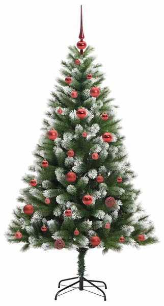 Umělý vánoční stromeček s umělým sněhem 150 LED Teplá bílá 3395433