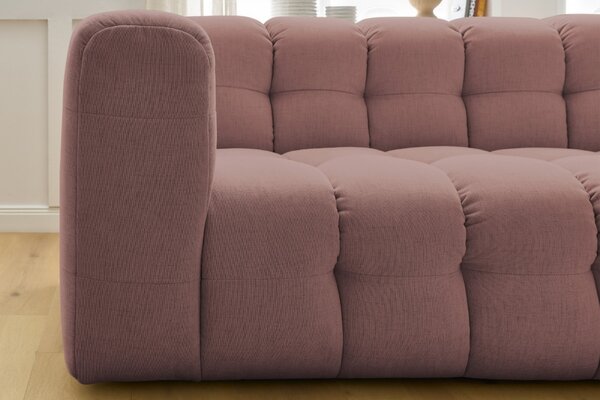 -25 % Dny MOMENTI– Bobochic Paris Růžová rohová pohovka Cloud 288 cm, pravá