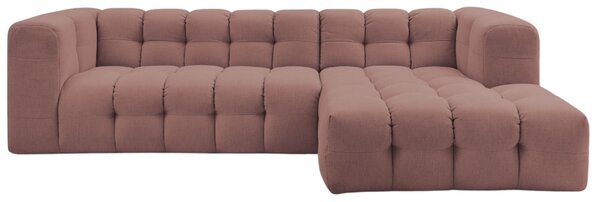 -25 % Dny MOMENTI– Bobochic Paris Růžová rohová pohovka Cloud 288 cm, pravá