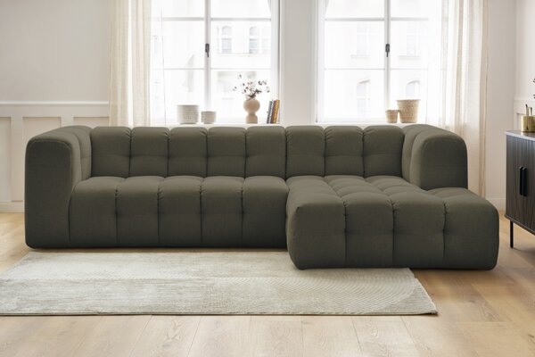 -25 % Dny MOMENTI– Bobochic Paris Zelená rohová pohovka Cloud 288 cm, pravá