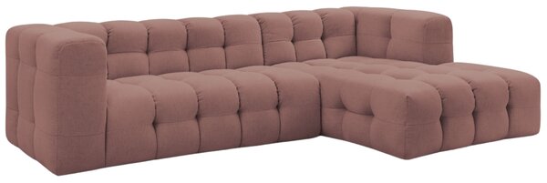 -25 % Dny MOMENTI– Bobochic Paris Růžová rohová pohovka Cloud 288 cm, pravá