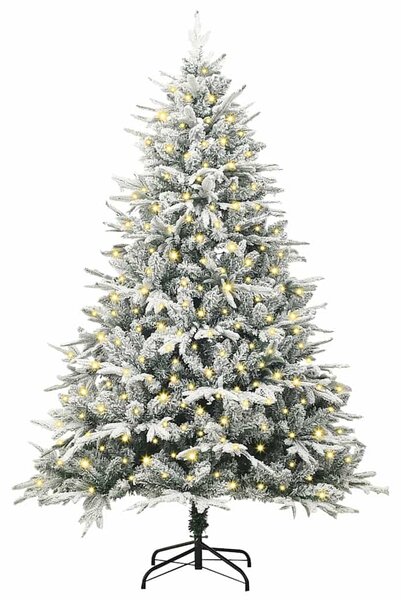 Umělý předsvícený vánoční stromeček Zelená 180 cm PVC a PE 3395393