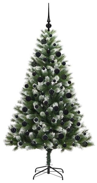 Umělý vánoční stromeček s umělým sněhem 300 LED Teplá bílá 3395443