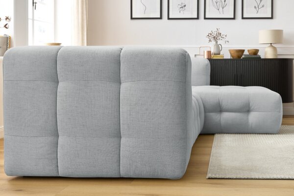 -25 % Dny MOMENTI– Bobochic Paris Světle šedá rohová pohovka Cloud 288 cm, pravá