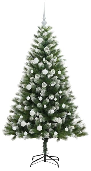 Umělý vánoční stromeček s umělým sněhem 150 LED Teplá bílá 3395436
