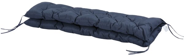 Outsunny Polštář na Lavici pro 3 Osoby 150 x 98 x 8 cm Sedací Polštář s Popruhy Zádový Polštář pro Interiéry/Exteriéry Čalounění na Lavici Zahradní La