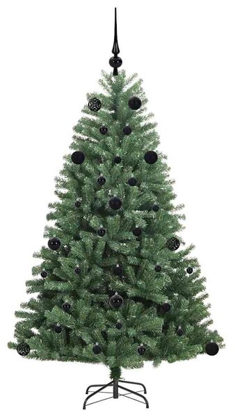 Umělý Skládací Vánoční Strom Zelená 150 cm PVC a kov 3395479
