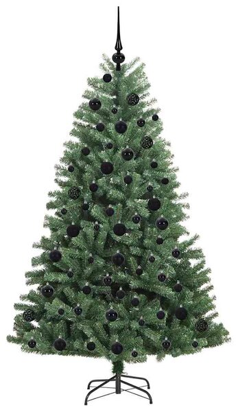 Umělý Skládací Vánoční Strom Zelená 180 cm PVC a kov 3395488