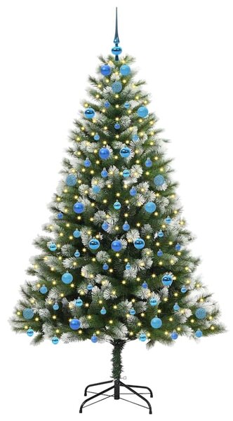 Umělý vánoční stromeček s umělým sněhem 300 LED Teplá bílá 3395458