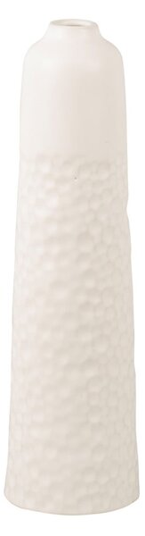 Bílá keramická váza PT LIVING Carve, výška 27,5 cm