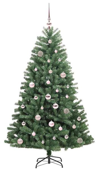 Umělý Skládací Vánoční Strom Zelená 150 cm PVC a kov 3395480