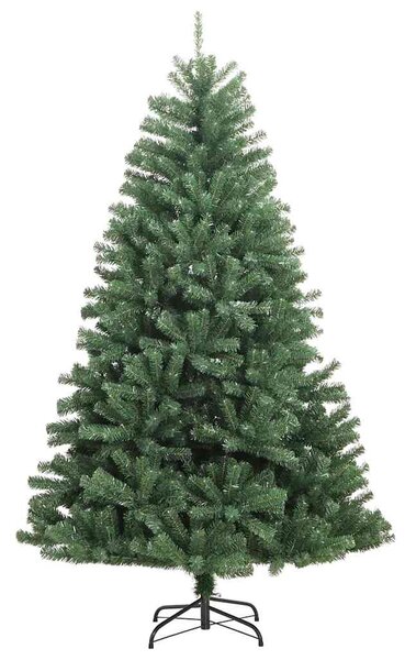 Umělý Skládací Vánoční Strom Zelená 180 cm PVC a kov 3395488
